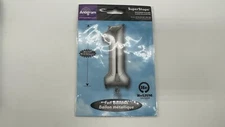 ANAGRAM FOIL BALLOON NUMBER 1 SILVER 34"