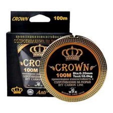 CROWN Fishing Line Fluor Carbon Fiber Fish Tackle 100m 10kg-41kg 0.20mm-0.60mm