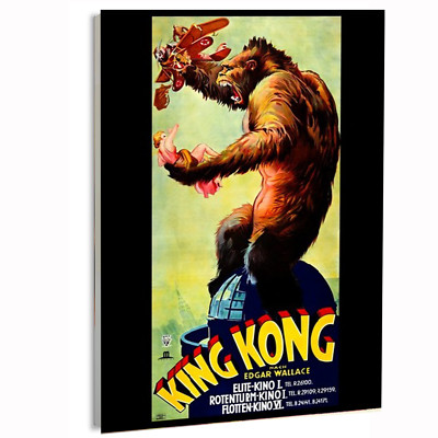 1933 King Kong American Horror Classic by RKO Banner Movie Poster or Canvas