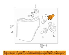 FORD OEM-Headlight Headlamp Socket 4F9Z13411A