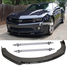 For Chevrolet Camaro SS Front Bumper Lip Splitter Spoiler Body Kit Strut Rods
