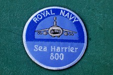 800 NAS - Royal Navy Air Squadron - Sea Harrier - Sew On Patch - No1384