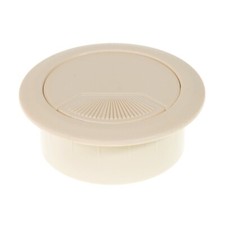 2-7/16" Beige Computer Desk Table Port Wire Cable Hole Cover Grommet