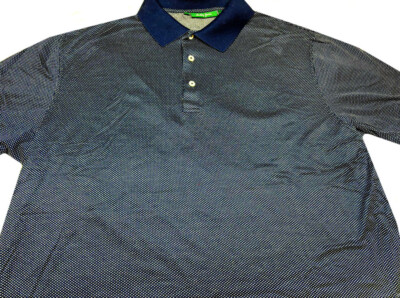 Bobby Jones Mens Golf Polo Pullover Knit Short Sleeve Navy Shirt X Large XL