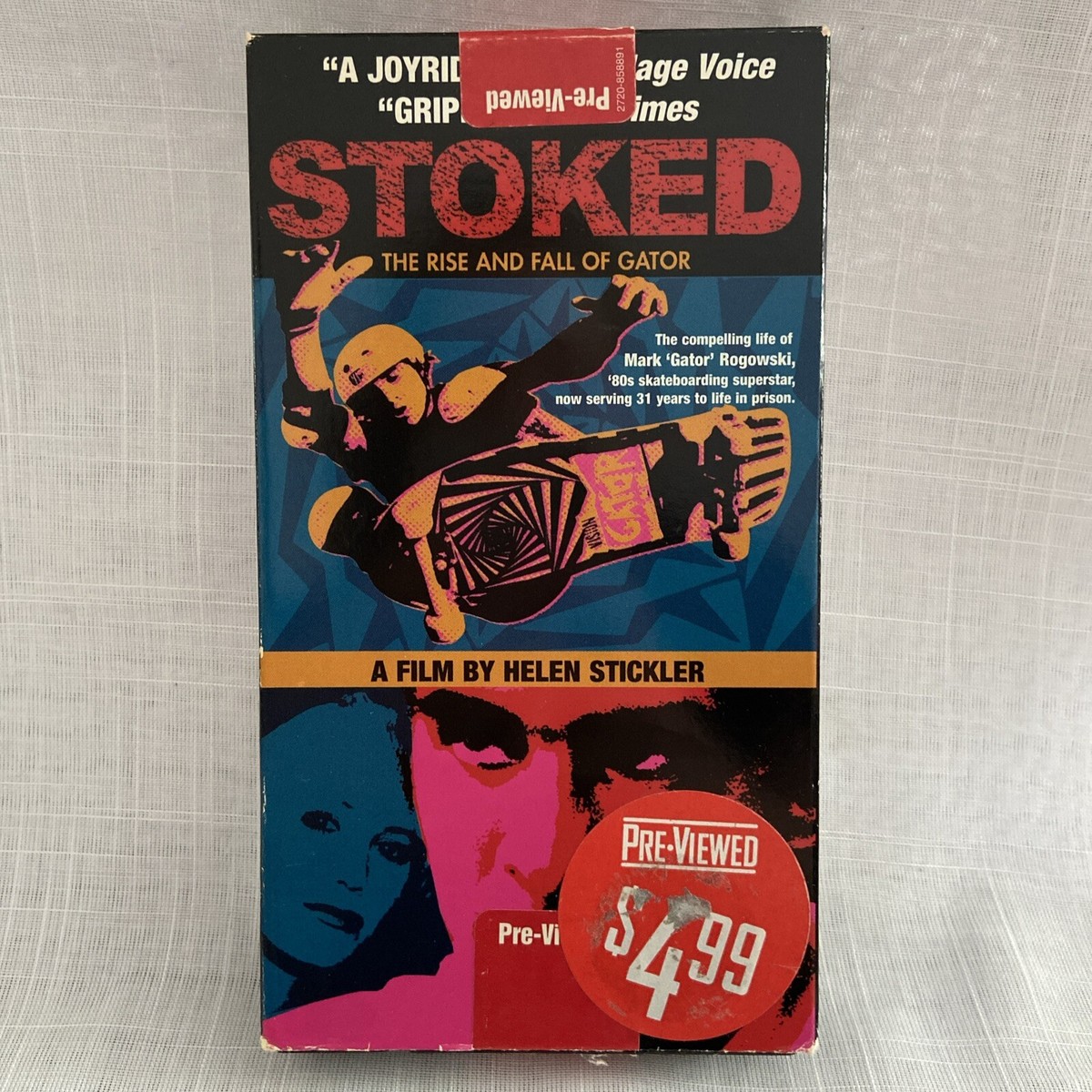 Stoked: The Rise and Fall of Gator VHS Mark Rogowski Skateboarding