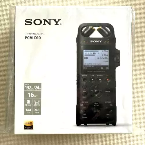 New Sony PCM-D10 Linear PCM recorder 16GB High-Res rec 192KHz 24bit from  Japan