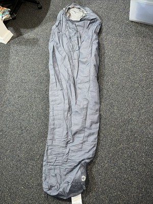 Size LZ- Marmot Nanowave 55  Lightweight Gray Sleeping Bag With Defects No Case