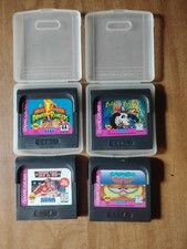 Lot 4 Sega Game Gear Games Power Rangers/Garfield/Baku Baku/NFL 95 Untested 