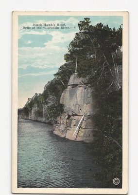 E. C. Kropp Black Hawk's Head Dells Wisconsin River Rock Formation Printed