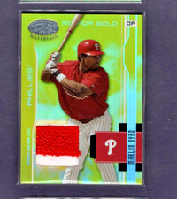 2003 LEAF CERTIFIED MATERIALS MIRROR GOLD PATCH #142 MARLON BYRD PHILLIES #16/25