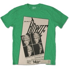 Image of David Bowie 'Concert '83' (Green) T-Shirt