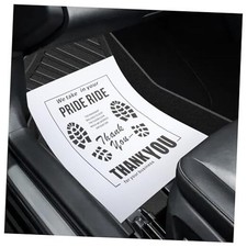 12PCS Paper Floor Mats for Cars,Foldable Automotive Floor Mats with Shoe Print