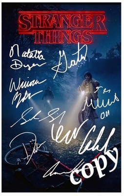 STRANGER THINGS CAST SIGNED SRICPT STAFFEL 5 VORGEDRUCKTE AUTOGRAMME 1 2 3 4 5