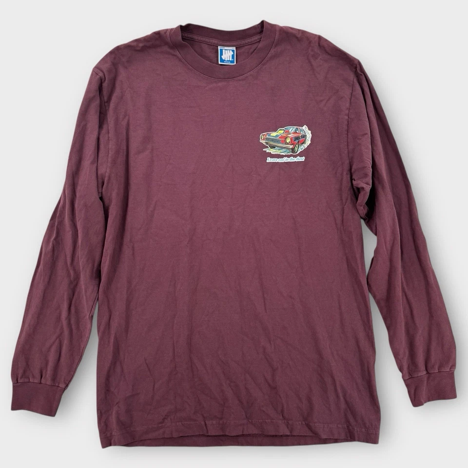 Undefeated Shirt Mens Medium Long Sleeve Racing Graphic Red Streetwear Formula 1 - Image 2 of 4
