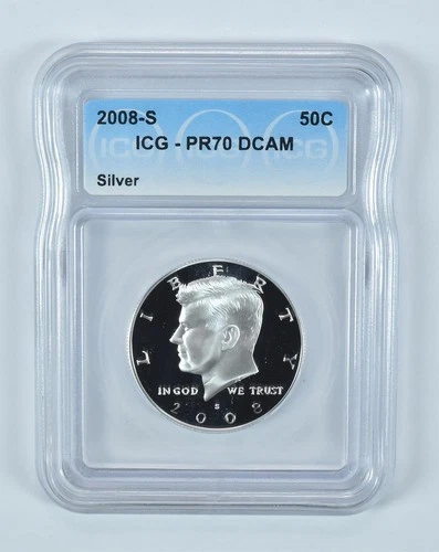 2008-S Kennedy Half Dollar Silver PR70 DCAM ICG *0169