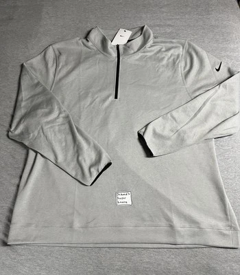 Nike Tour 1/2 Zip Golf Pullover Pique Jacket Grey Men’s Sz 3XL - FQ0472-077 $105 - Image 1 of 4