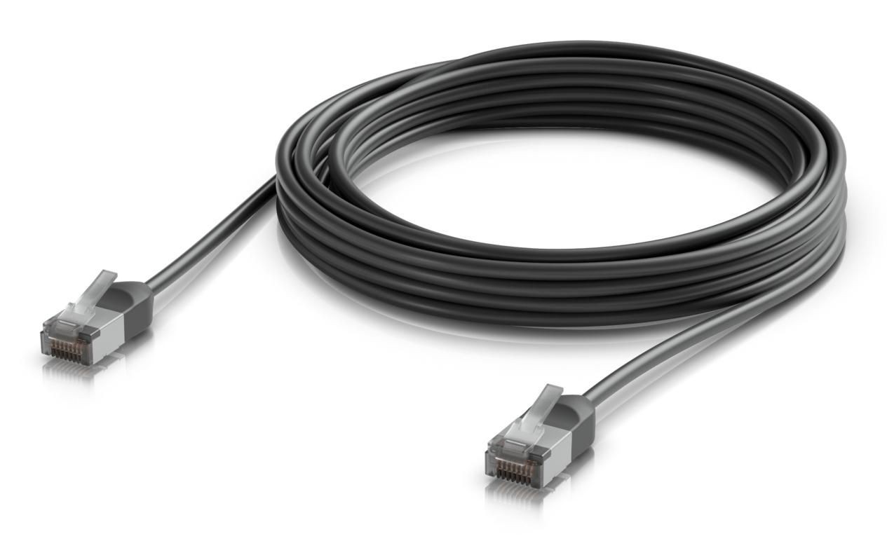 Ubiquiti UACC-CABLE-PATCH-OUTDOOR-C6A-5M-BK Ultra-thin. rugged. shielded