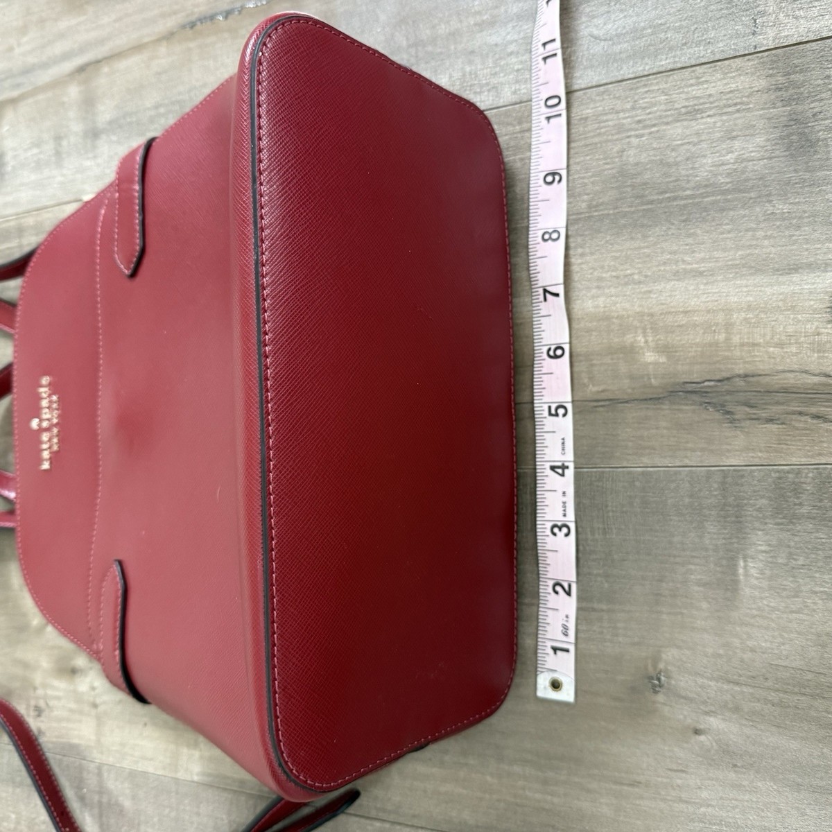 Staci Dome Backpack Burgundy NEW Kate Spade Staci Dome Backpack Red Saffiano Leather Gold  main image 3
