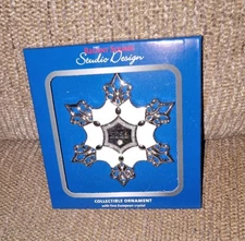 2023 Christmas ornament snowflake Regent Square Studio Design european Crystal