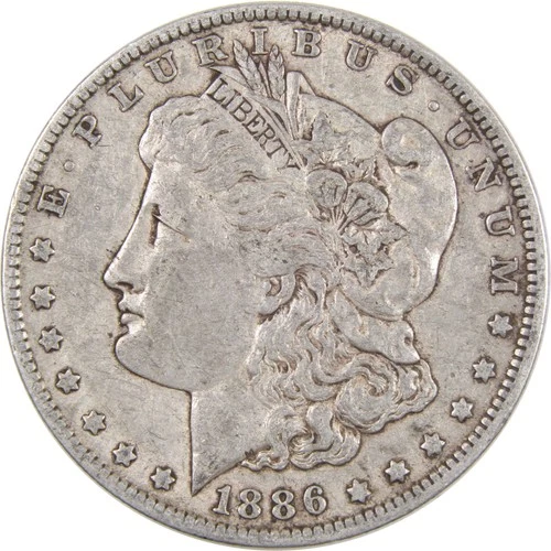 1886 O Morgan Dollar XF EF Extremely Fine 90% Silver Coin SKU:I3041
