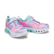 Skechers Lights Flutter Heart Lights Sneaker Simply Love Little Girls Size 10.5