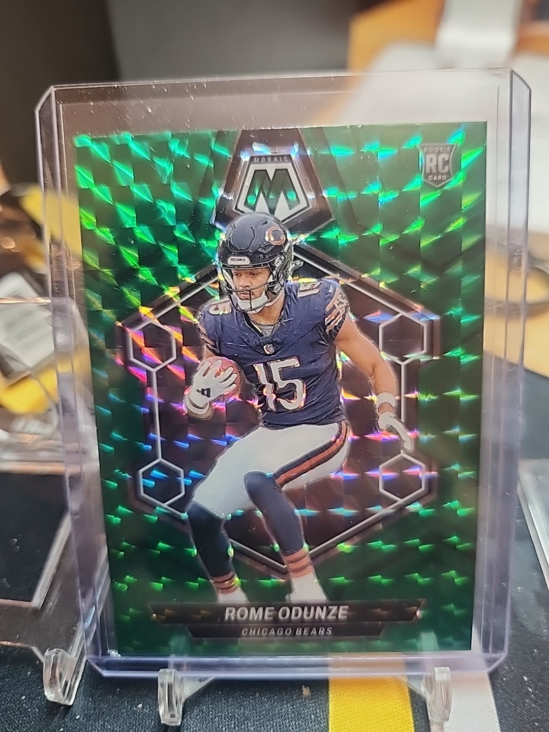 2024 MOSAIC ROME ODUNZE #309 GREEN MOSAIC CHICAGO BEARS SWEET