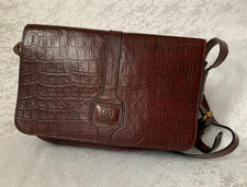 AIGNER Tasche Schultertasche LederBraun Bag Crossbody