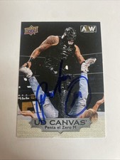2022 Upper Deck AEW Canvas Card Penta El Zero Miedo Autographed Card B-62