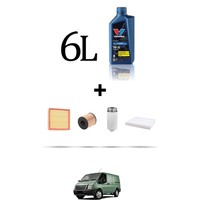 Hoffcar Wartungsset 4 Filter Und 6L ÖL FüR Ford Transit 2007 2.2 Tdci 96KW