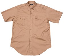 Polo Ralph Lauren Made in USA Brown Epaulet Field Officers Shirt Workwear XL