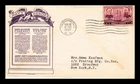 DR JIM STAMPS US COVER NAVY HEROES FARRAGUT AND PORTER FDC ANDERSON CACHET