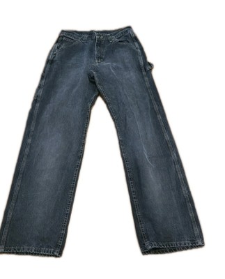 LEE DUNGAREES Carpenter Jeans Men's Size 33x34 Dark Wash Cargo