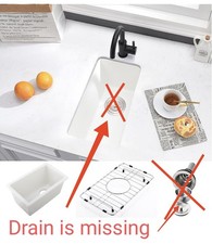 12x16 Inch Undermount Bar Sink White Kitchen Sink Outdoor Rv Kitchen Sink Quartz