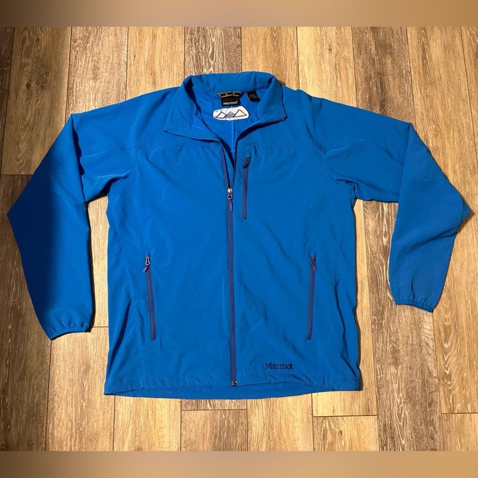 Marmot Mens Blue Tempo Softshell Jacket