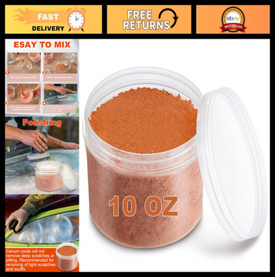 10 oz Cerium Oxide Polishing Powder - Glass Scratch Remover & Buffing Compound