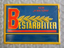 DDR Bestarbeiter Schild Ehrentitel des Reichsbahn Ausbesserungswerk RAW