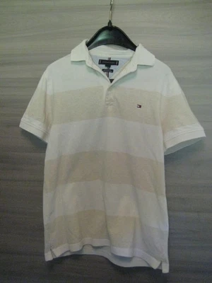 Tommy Hilfiger Polo Shirt Gr.S Slim Fit Strech weiß beige weiss - Bild 1 von 3