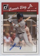 2023 Panini Donruss Retro 1990 Signatures Lamar King Jr #90S-LK Auto my8