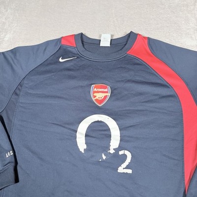 VTG Nike Arsenal Sweatshirt Mens Extra Large Blue o2 Football