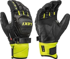Leki WCR Coach Flex S GTX Gloves, Black/Lemon, 7