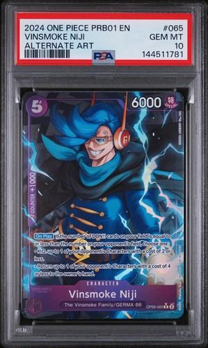 Vinsmoke Niji (Alternate Art) graded PSA 10 for sale on eBay