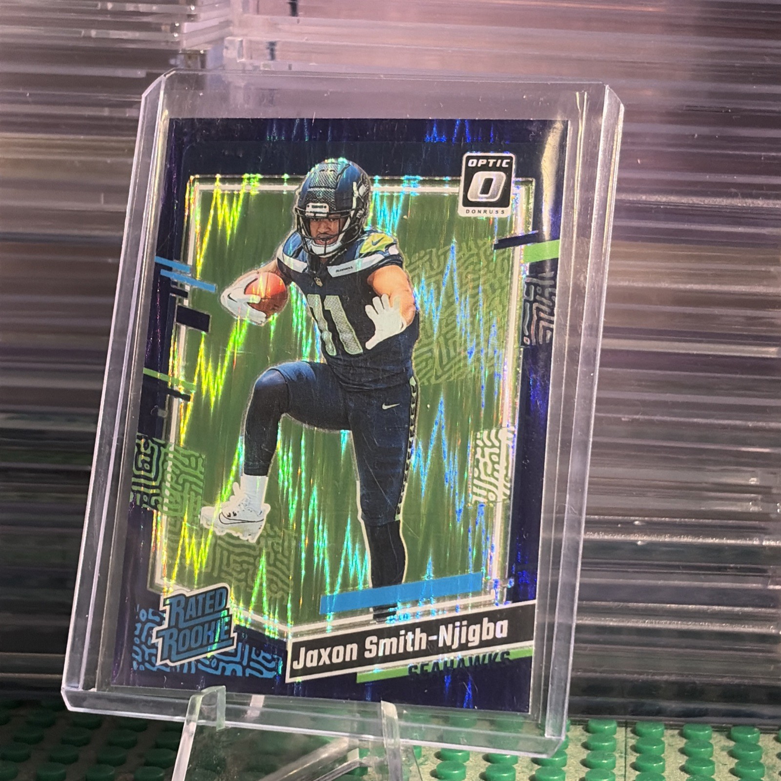 Jaxon Smith-Njigba Panini Donruss Optic #293 Purple Shock