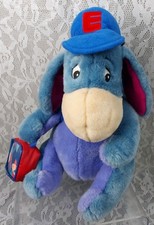 Disney Store Eeyore Plush Back to School Pooh Hat 12" Stuffed Animal Toy Vintage