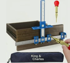 King&Charles Cabinet Hardware Jig, Cabinet Handle Jig with Automatic Center Punc