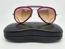 Occhiali da sole Ray-Ban RB3428 004/70 Road Spirit Outdoorsman montatura viola lenti marroni