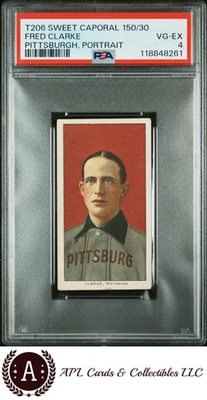 #ad #ad 1909 11 T206 Fred Clarke Sweet Caporal Portrait PSA 4 $699.99