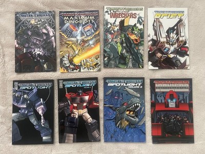 IDW - The Transformers: Spotlight, Megatron Origin, Last Stand of the Wreckers.