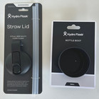 Hydro Black Flask Flex Cap Straw Lid Wide Mouth & Black Boot - NEW - 20% OFF
