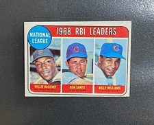 1969 Topps N.L. 1968 RBI Leaders (McCovey/Santo/Williams) #4