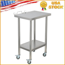 Stainless Steel Prep Table 24"x18'' Heavy Duty Commercial Work Table for Kitchen